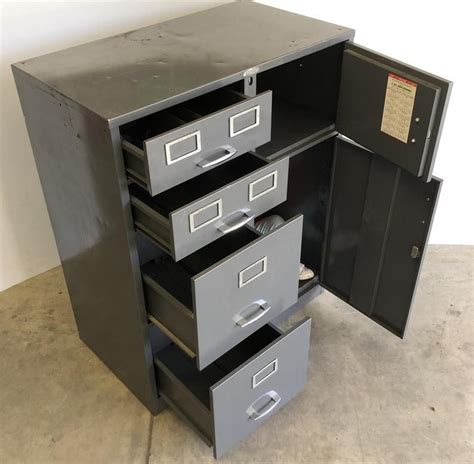 Vintage Mid Century COLE STEEL Safe and File Cabinet from 